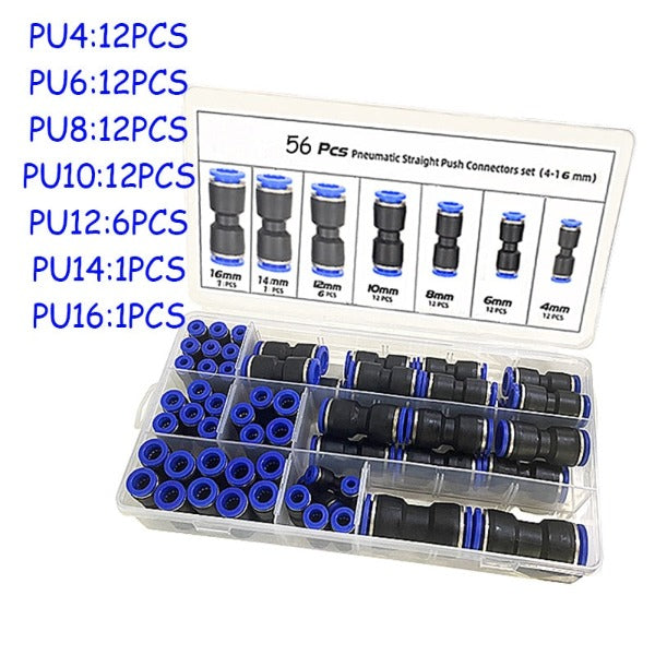 raccord rapide pour tuyau d air
60PCS-4-6-8mm Plastic