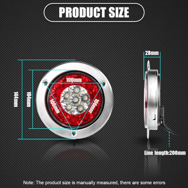 round lights 12 24 volts