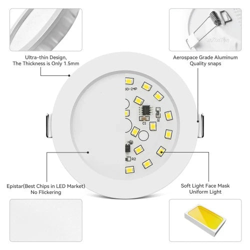 spot leds encastrable 7w