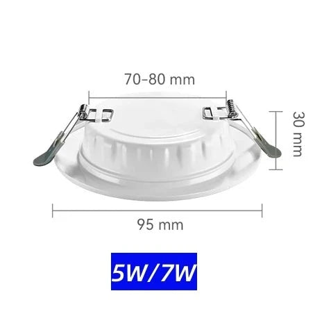 7w recessed led spotlight