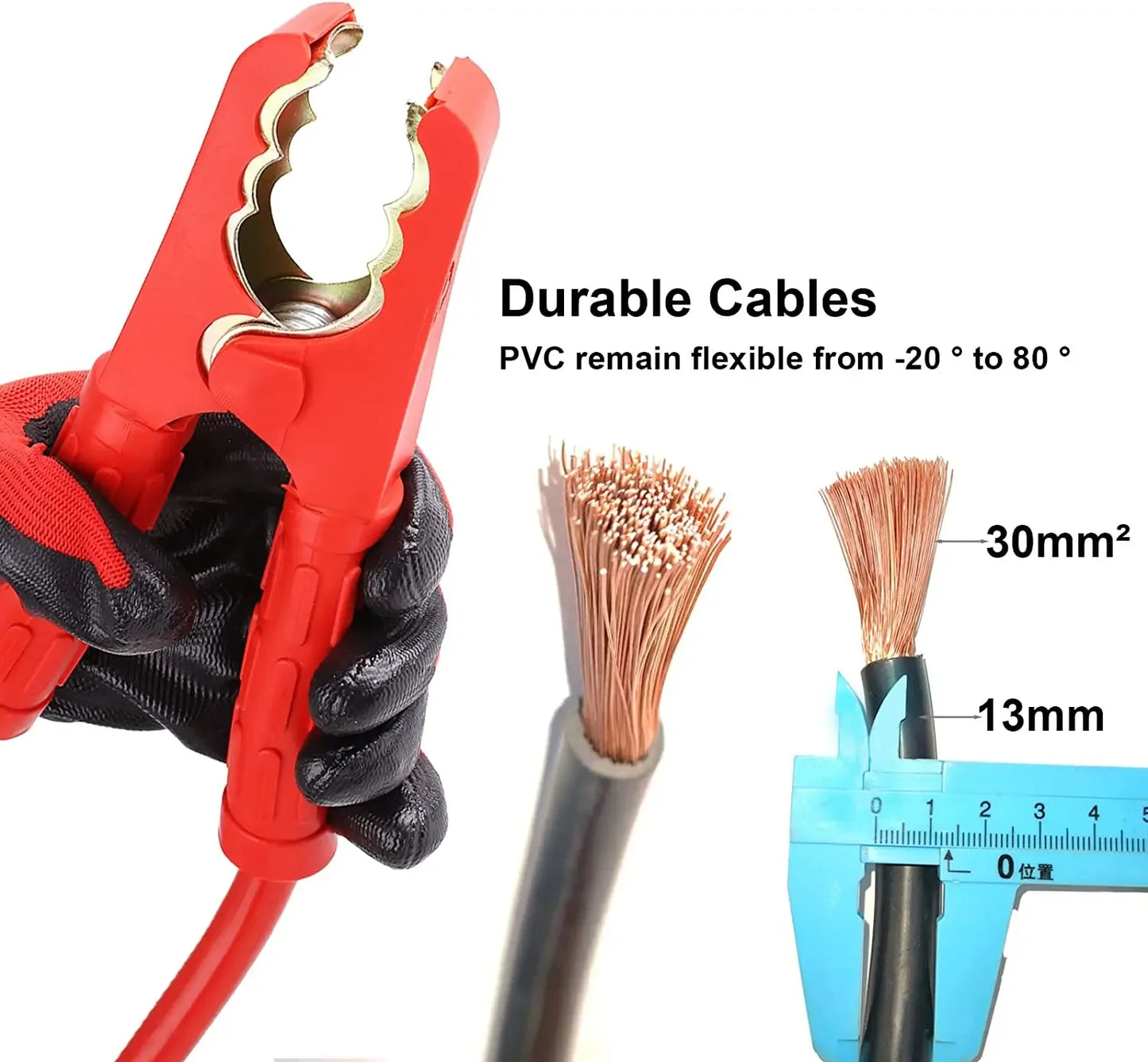 Truck and car jumper cable set