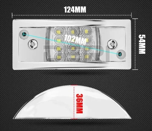 „LED-Umrissleuchten für Fahrzeuge: Sichtbarkeit und Sicherheit garantiert!“ 12V 24V