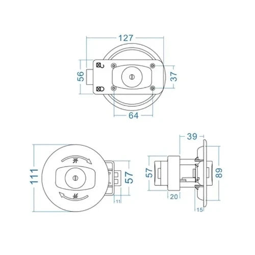 caravan door handle