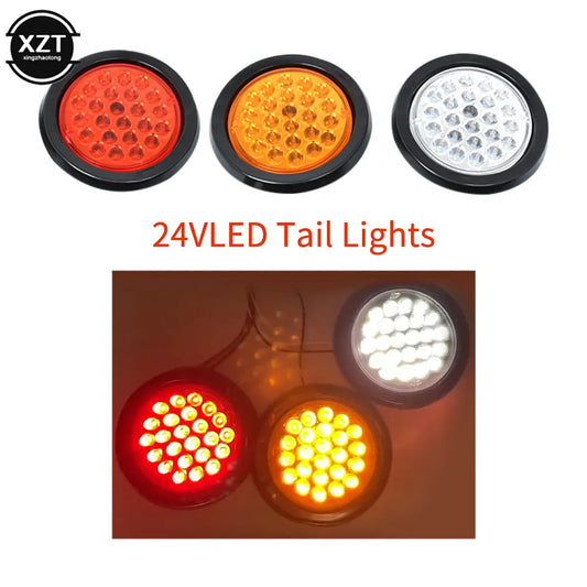 Round rear light 12V 24V 24 LED