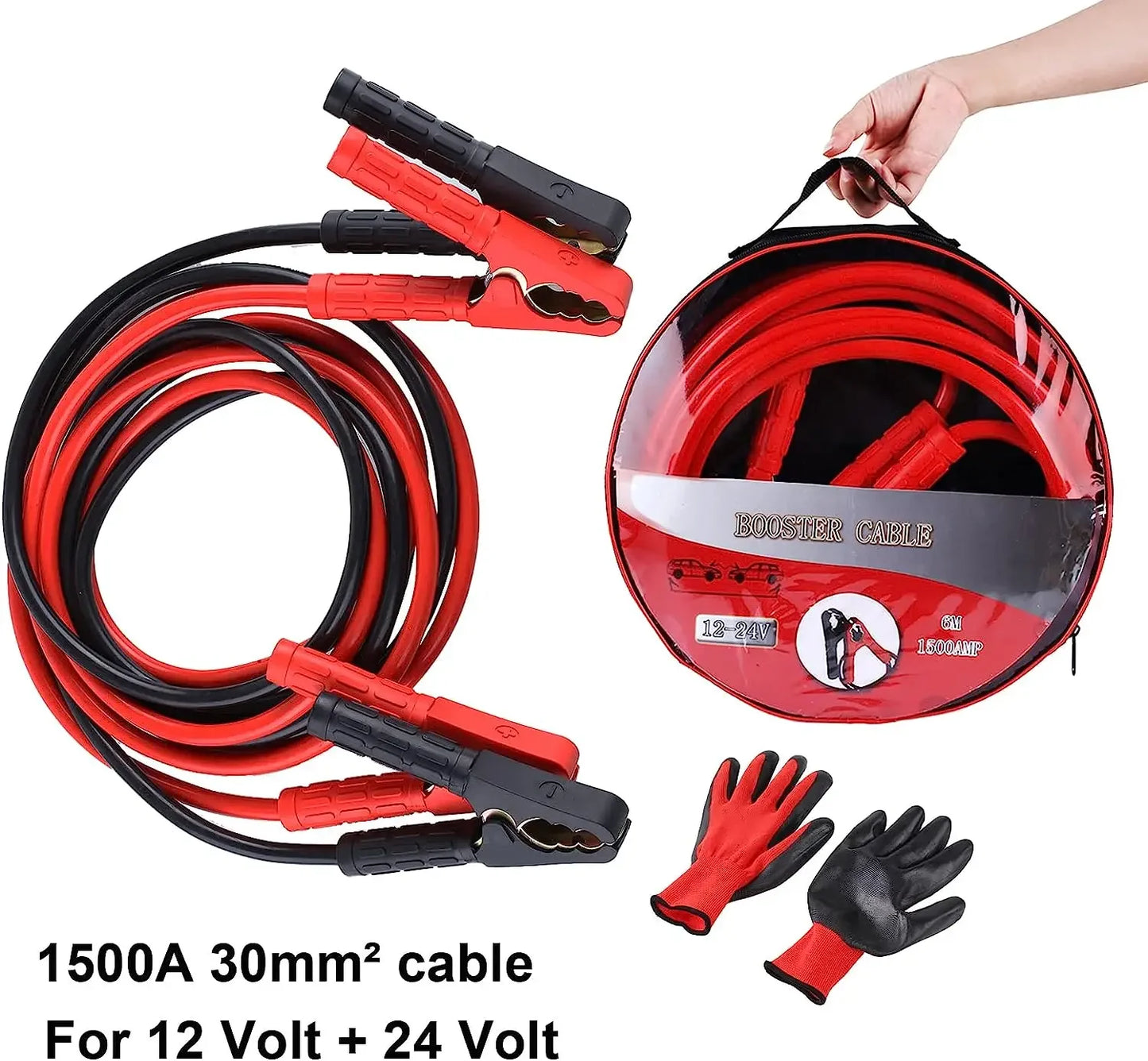 Truck and car jumper cable set