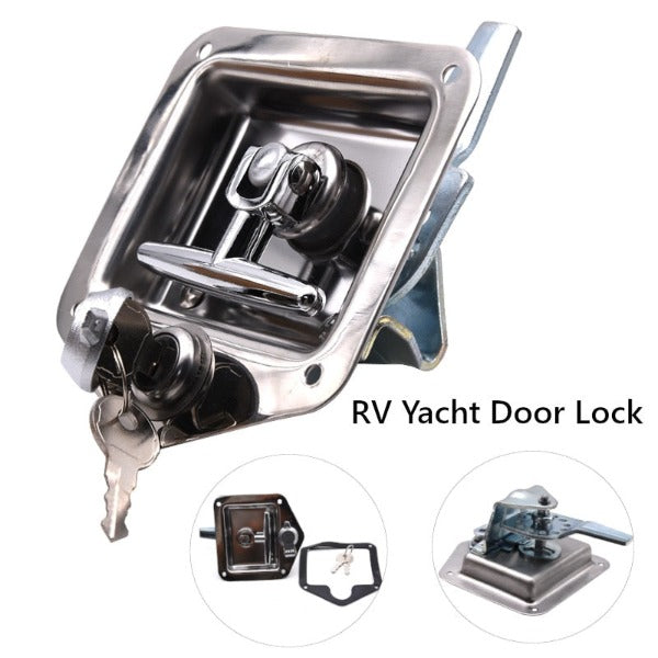 stainless steel trunk handle with lock