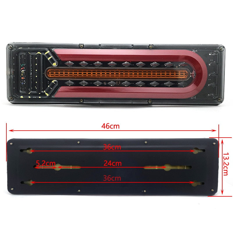 Viele 2 Lichter für 24-Volt-LKW
 3 Modelle 33, 41, 46 cm